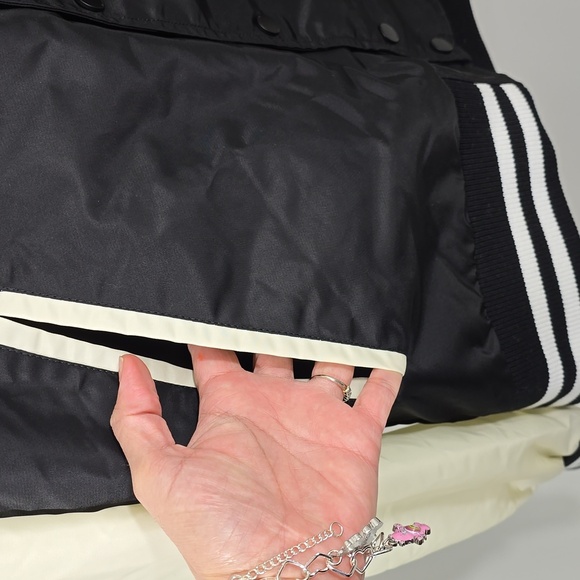 {Hudson} Jeans Black and Cream Varsity Jacket - Sizs XL - Picture 5 of 17